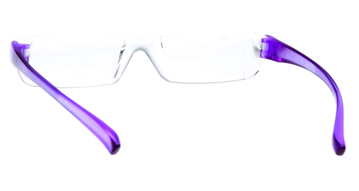 カルルック リーディンググラス +2.5 purple [老眼鏡/鯖江産/なし/スクエア/安い/透明]  2