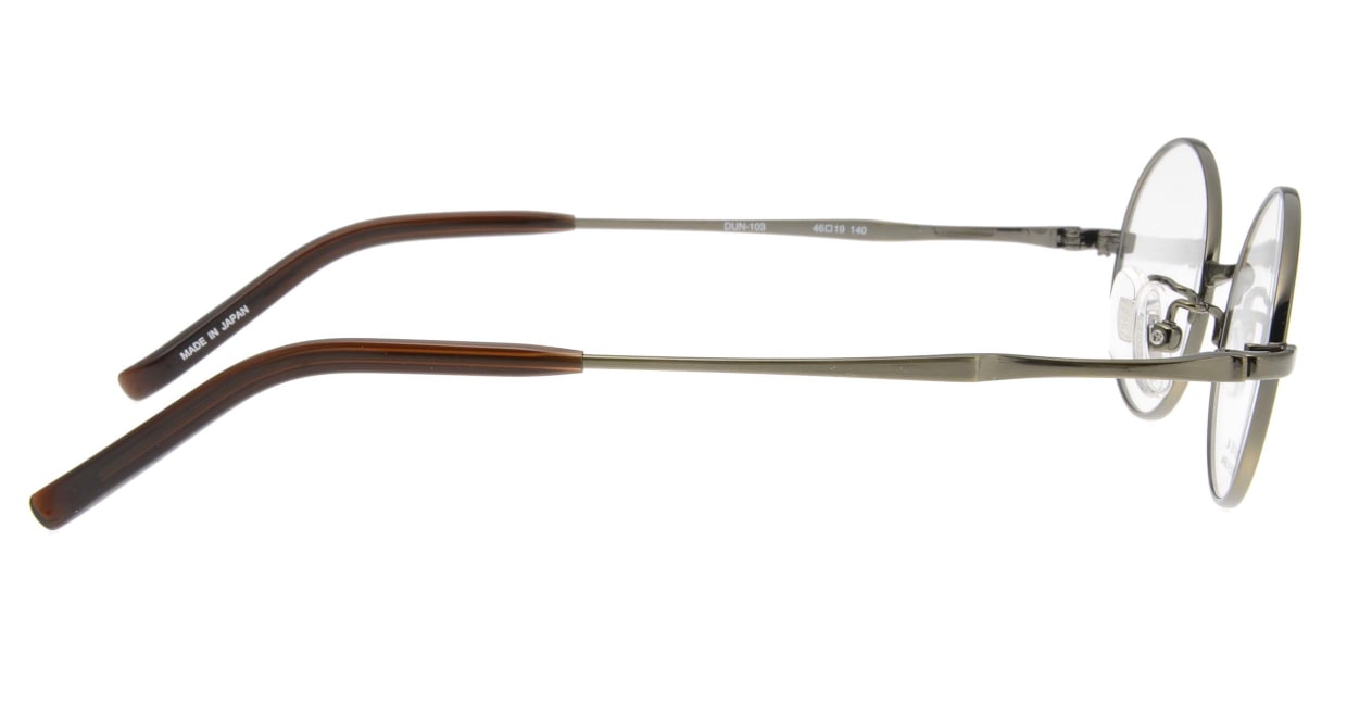 ドゥアン DUN103-01 [メタル/鯖江産/オーバル/グレー]  1