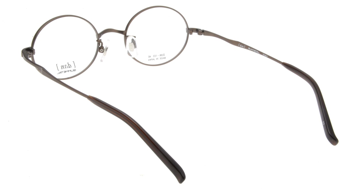 ドゥアン D103-03 [メタル/鯖江産/オーバル/茶色]  2