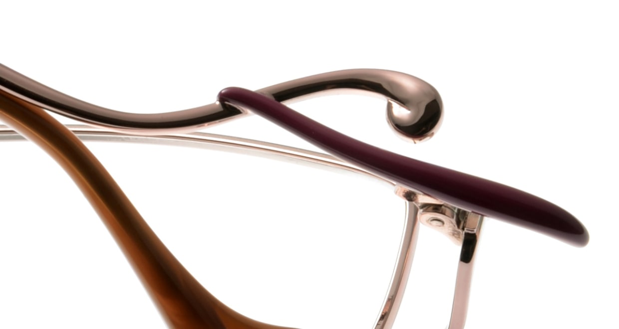 レスザンヒューマン Poet-2101 [メタル/鯖江産/スクエア/ピンク]  4