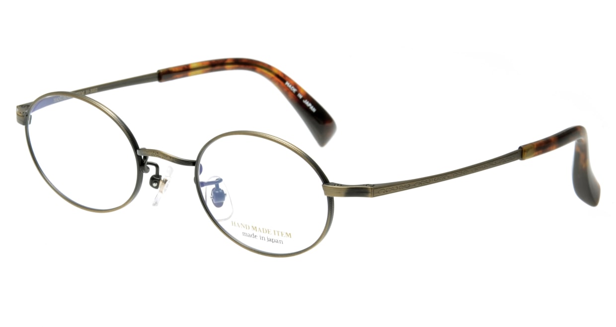 ハンドメイドアイテム H-3002-C-5-46 [メタル/鯖江産/オーバル/ゴールド]  1