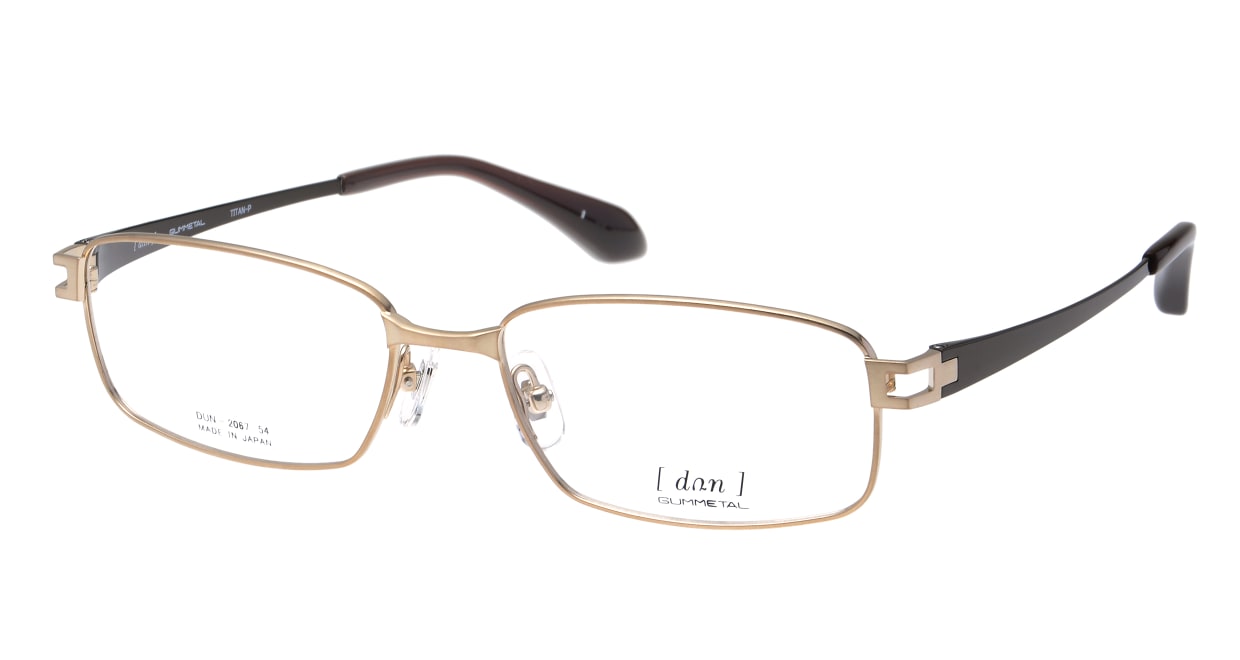 ドゥアン DUN-2067-1 [メタル/鯖江産/スクエア/ゴールド] 