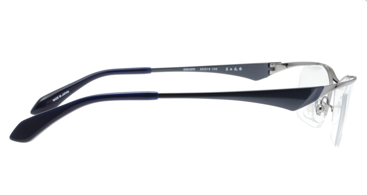 ドゥアン DUN-2070-5 [メタル/鯖江産/ハーフリム/スクエア/グレー]  1