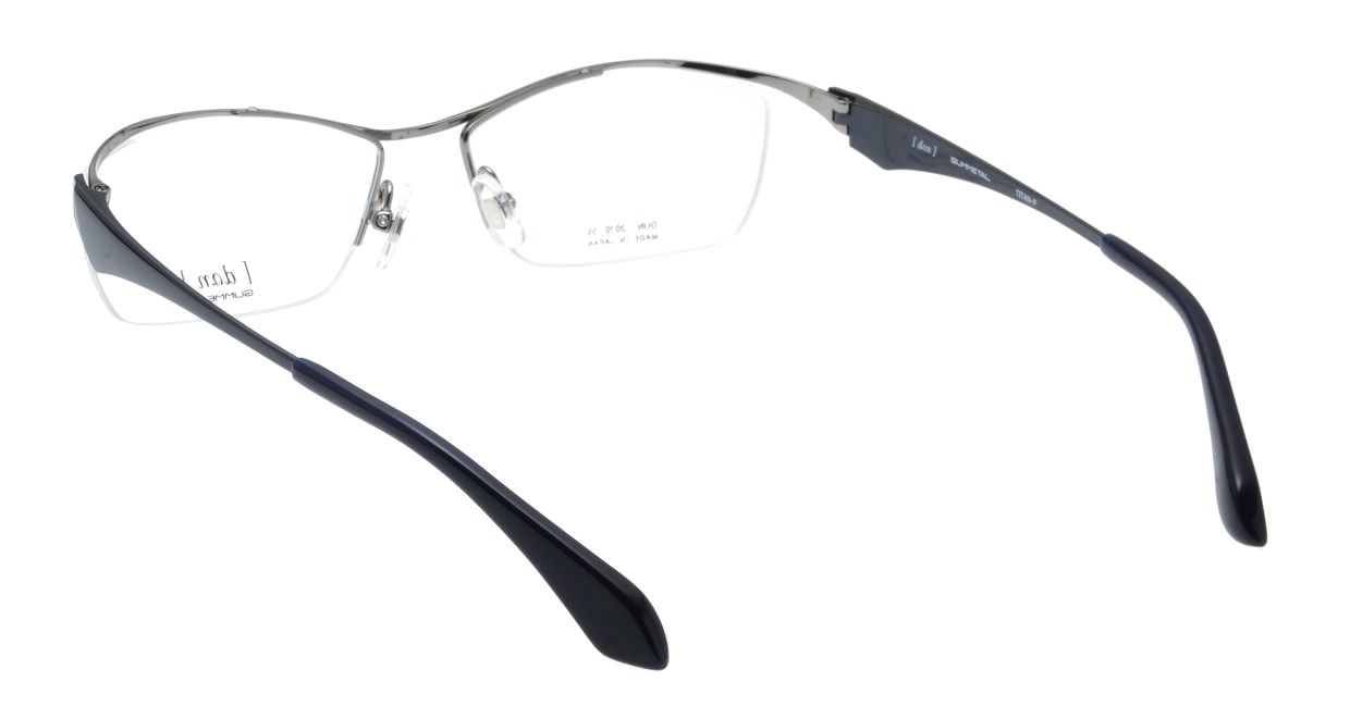 ドゥアン DUN-2070-5 [メタル/鯖江産/ハーフリム/スクエア/グレー]  2