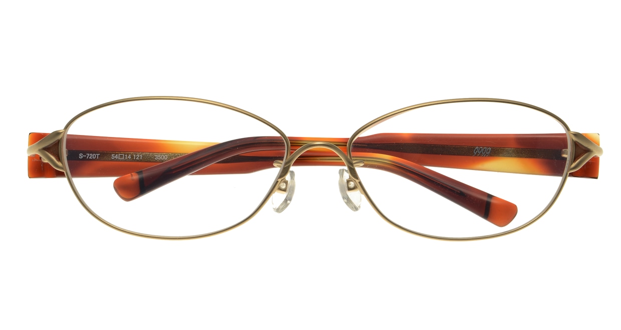 フォーナインズ S-720T-3500-54 [メタル/鯖江産/バタフライ/ゴールド]  3