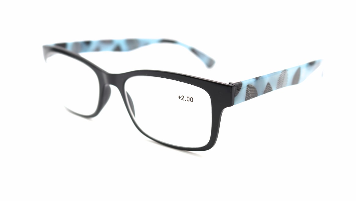 レンテ LT-4202-3 +2.00 [黒縁/ウェリントン/安い]  1