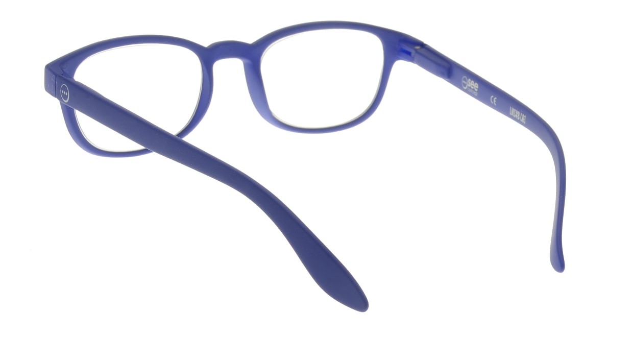 イジピジ リーディンググラス +1.5 #B-NAVY BLUE SOFT [老眼鏡/ウェリントン/青]  2