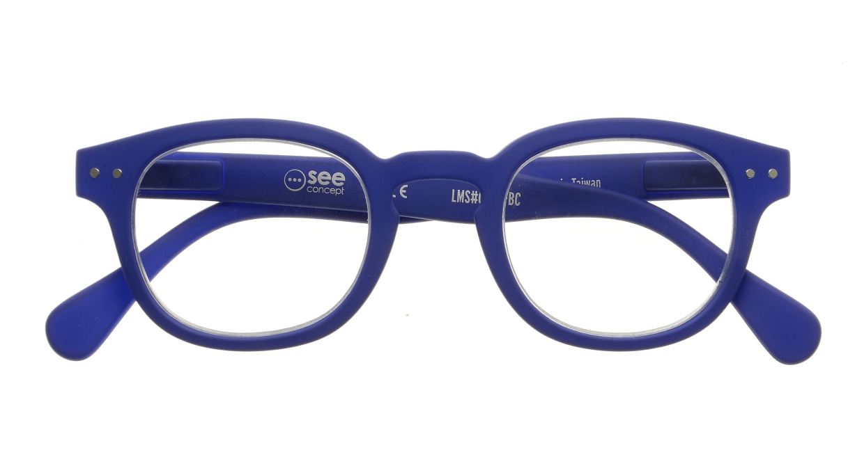 イジピジ リーディンググラス +1.5 #C-NAVY BLUE SOFT [老眼鏡/丸メガネ/青]  3