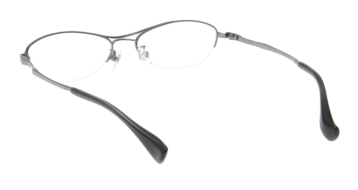 プラスオーエムジー ビジネス マイラ omg-034-3-52 [メタル/鯖江産/ハーフリム/オーバル/安い/緑]  2