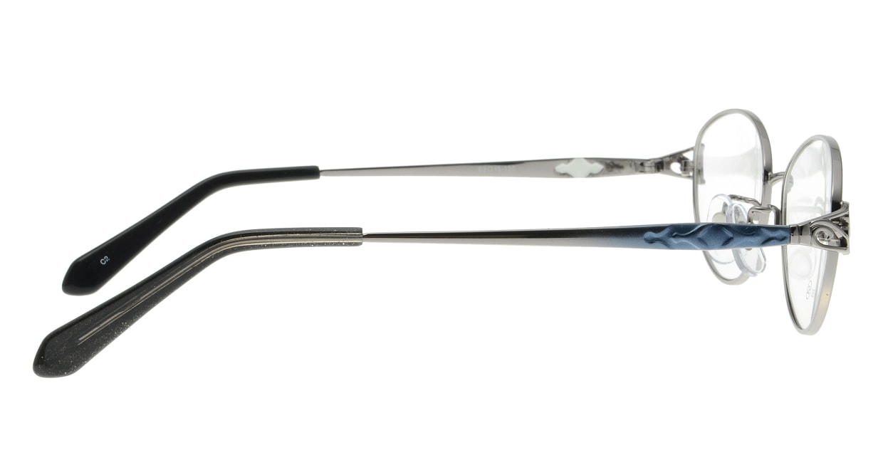 家メガネレンズセット 50-005-52-2 [伊達メガネ/メタル/オーバル/安い/シルバー]  1