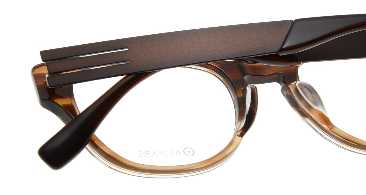 アミパリ AT-5171-44-50 [鯖江産/ウェリントン/茶色]  4