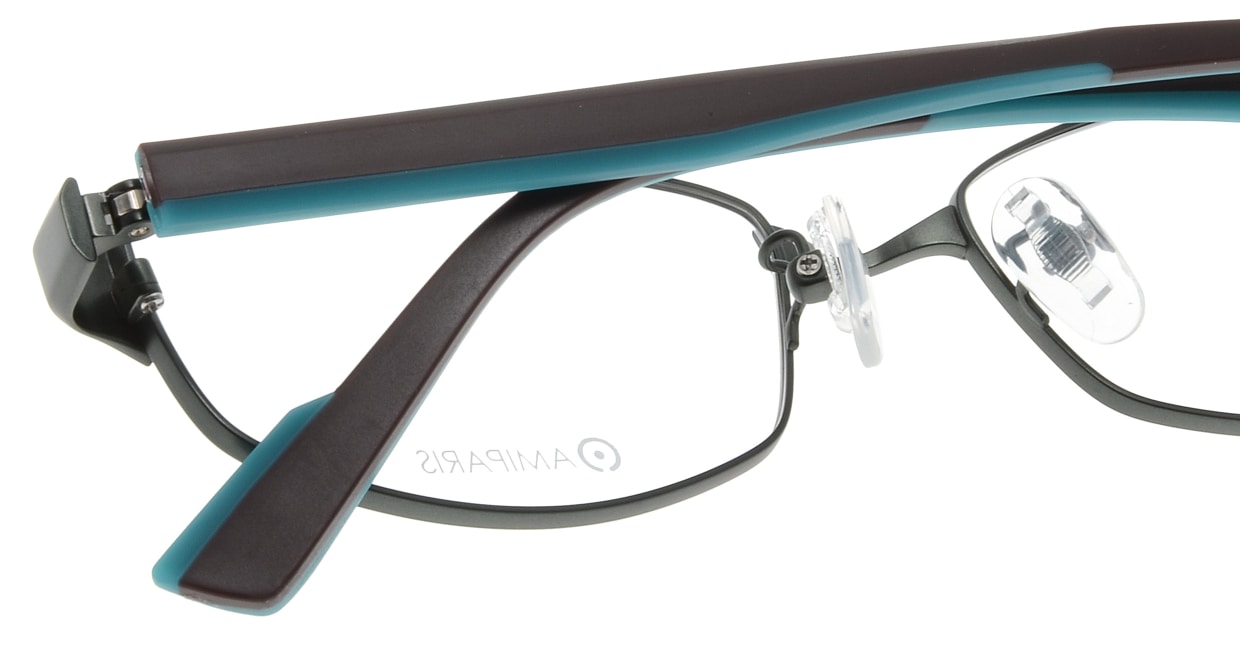 アミパリ TS-8031-7-55 [メタル/鯖江産/スクエア/緑]  4