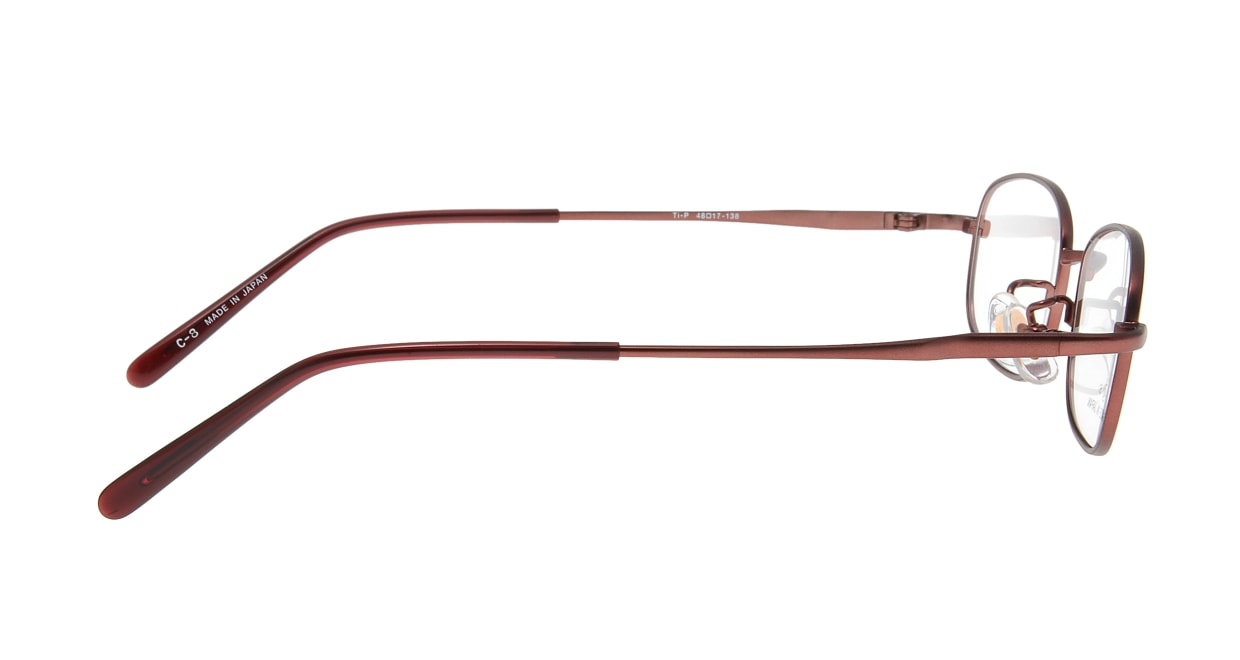 フーパス F-051-C-8 [メタル/鯖江産/スクエア/赤]  1