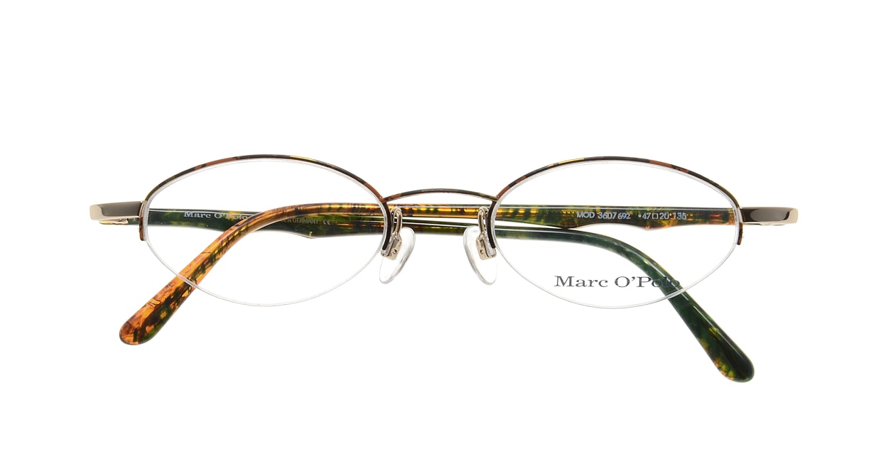 マルコポーロ 3607-692 [メタル/ハーフリム/オーバル/派手]  3