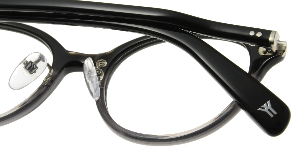 ヨウジヤマモト 19-0003-3 Black half [黒縁/丸メガネ]  5
