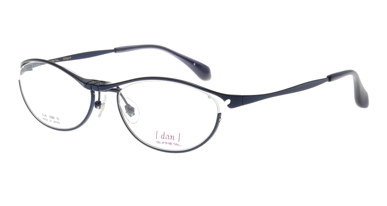 ドゥアン DUN2088-6 [メタル/鯖江産/オーバル/青] 