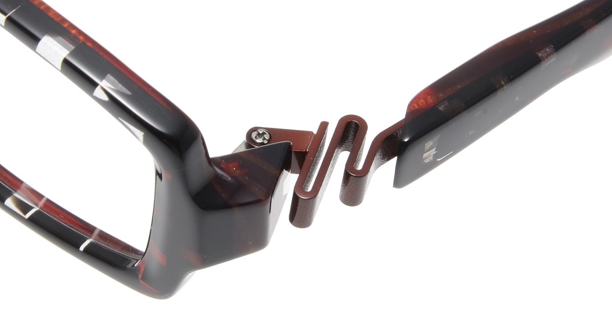 レスザンヒューマン Turugi-2101-56 [鯖江産/スクエア/赤]  4