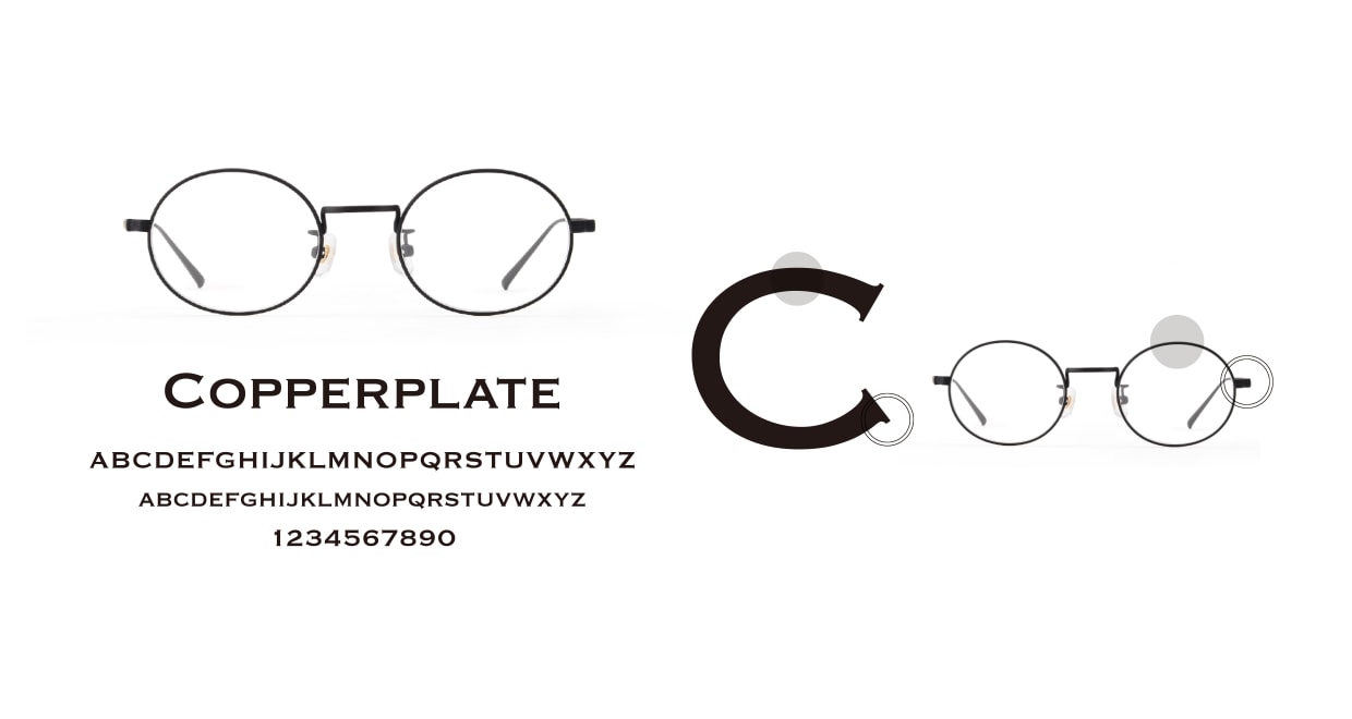 TYPE Copperplate Regular 01-BK-47SG [メタル/鯖江産/ボストン]  3