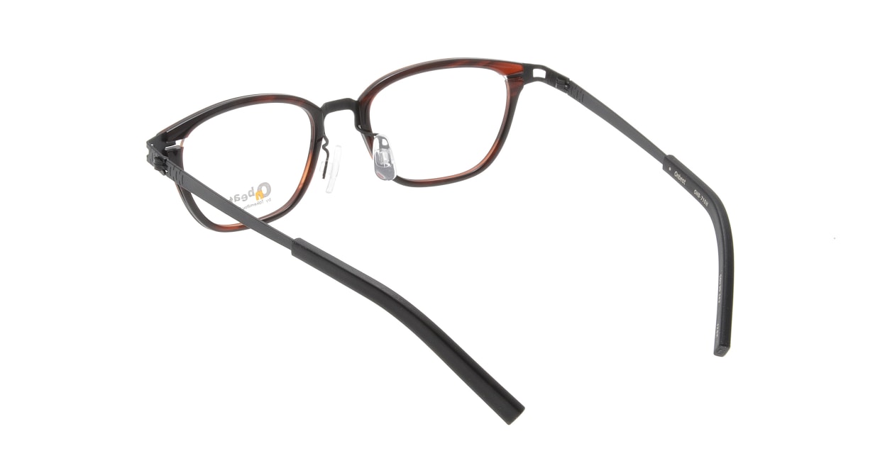 オンビート ONB-710H-12BK Black/Wine12 [鯖江産/ウェリントン/べっ甲柄]  2