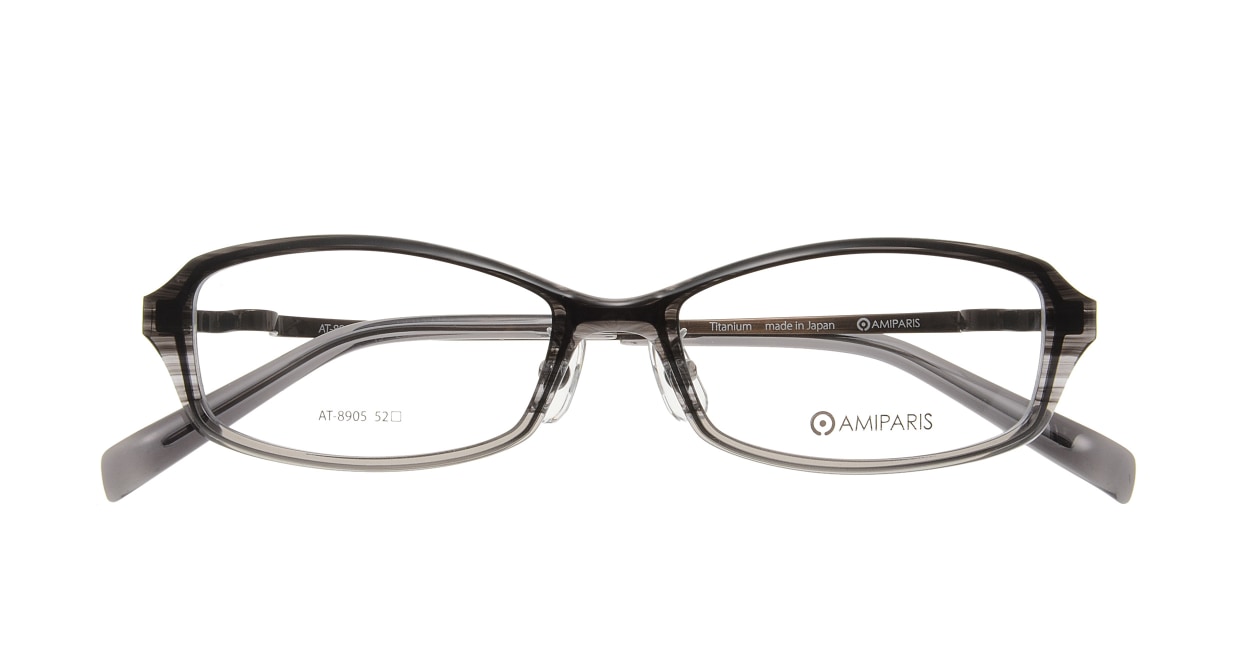 アミパリ AT-8905-15-52 [鯖江産/スクエア/グレー]  3