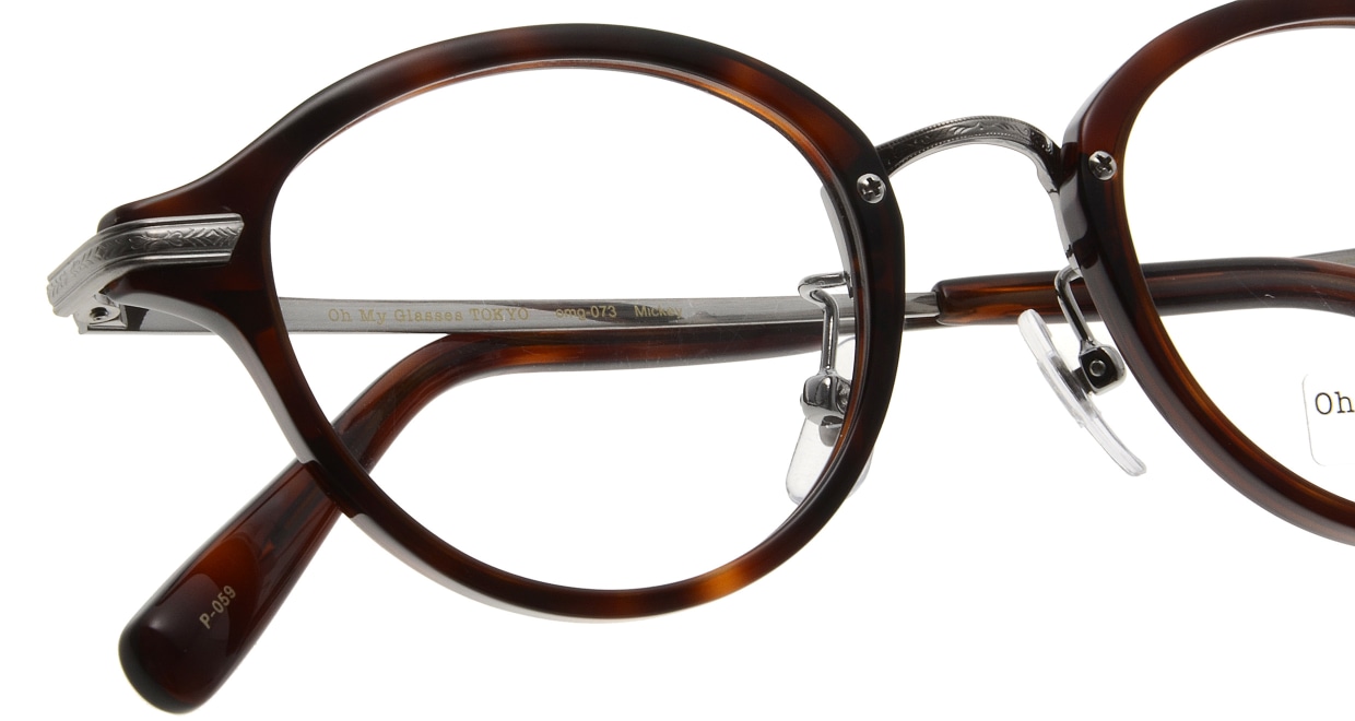 Oh My Glasses TOKYO Mickey omg-073-59-12 [鯖江産/丸メガネ/茶色]  4