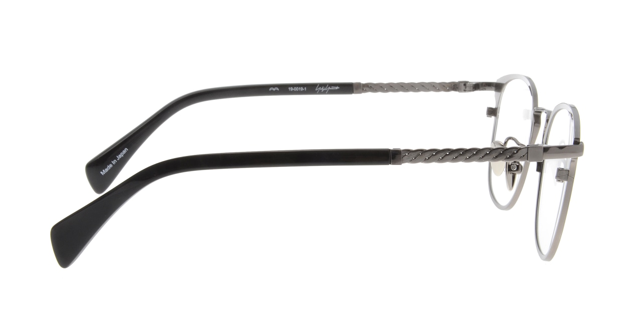 ヨウジヤマモト 19-0019-01 BK-M/GUN [メタル/鯖江産/ウェリントン]  1