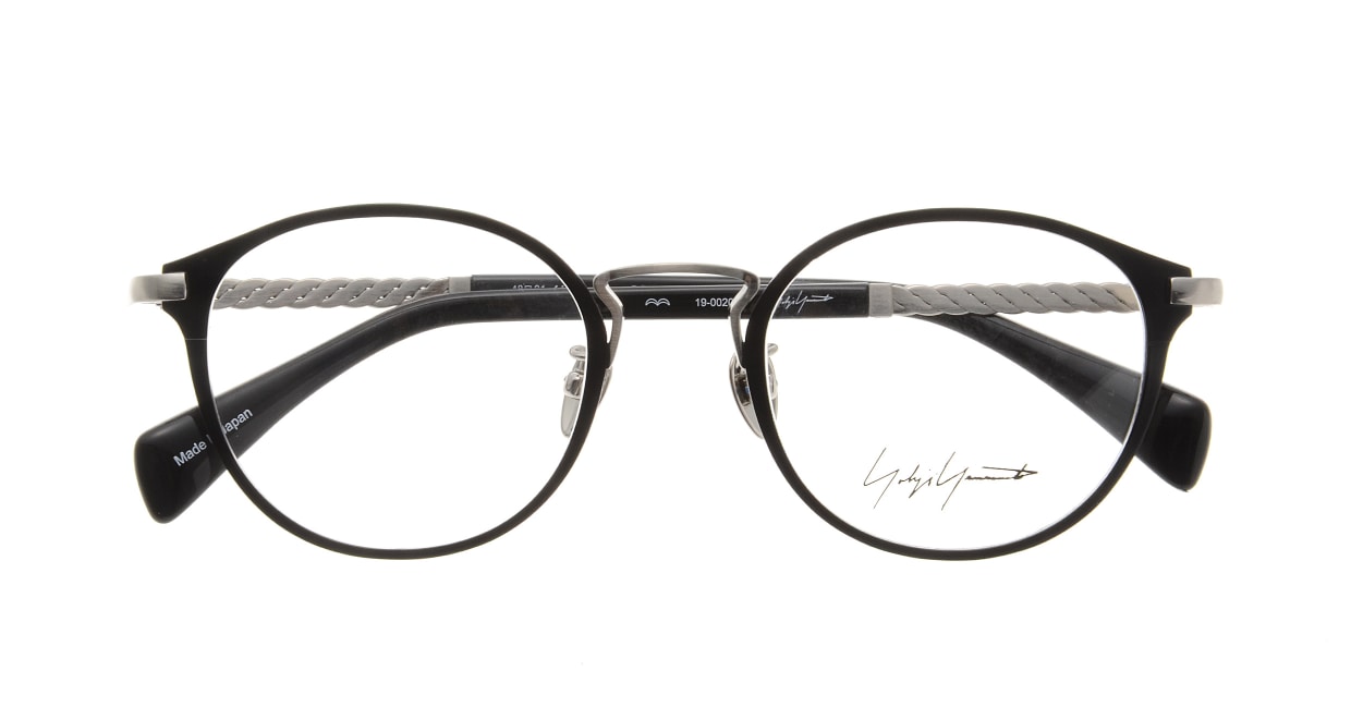ヨウジヤマモト 19-0020-03 BK/GREY [メタル/鯖江産/丸メガネ]  3