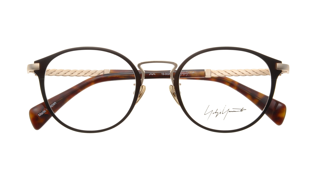 ヨウジヤマモト 19-0020-04 BR/L GOLD-M [メタル/鯖江産/丸メガネ/茶色]  3