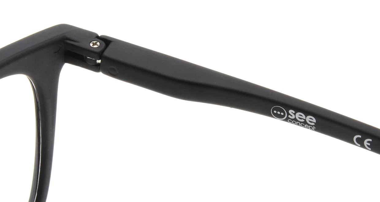 イジピジ リーディンググラス +1.5 #E-BLACK [老眼鏡/黒縁/ウェリントン]  5