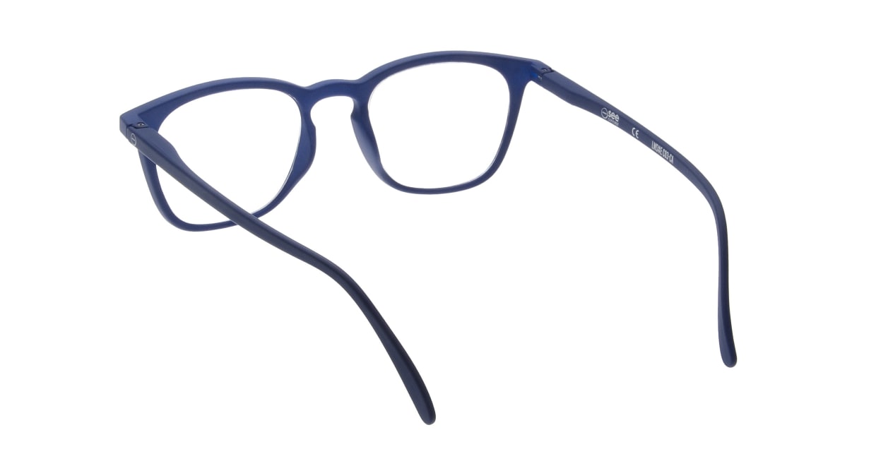 イジピジ リーディンググラス +1.5 #E-NAVY [老眼鏡/ウェリントン/青]  2