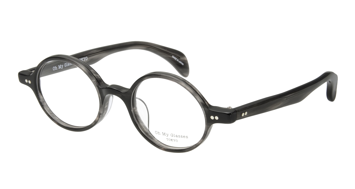 Oh My Glasses TOKYO Alex omg-007 6-45 [黒縁/鯖江産/丸メガネ] 