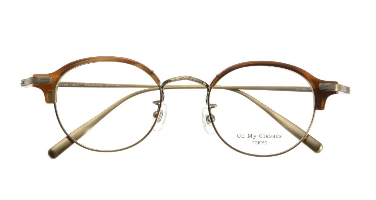 Oh My Glasses TOKYO Ralph omg-083-HAV [鯖江産/丸メガネ/茶色]  3