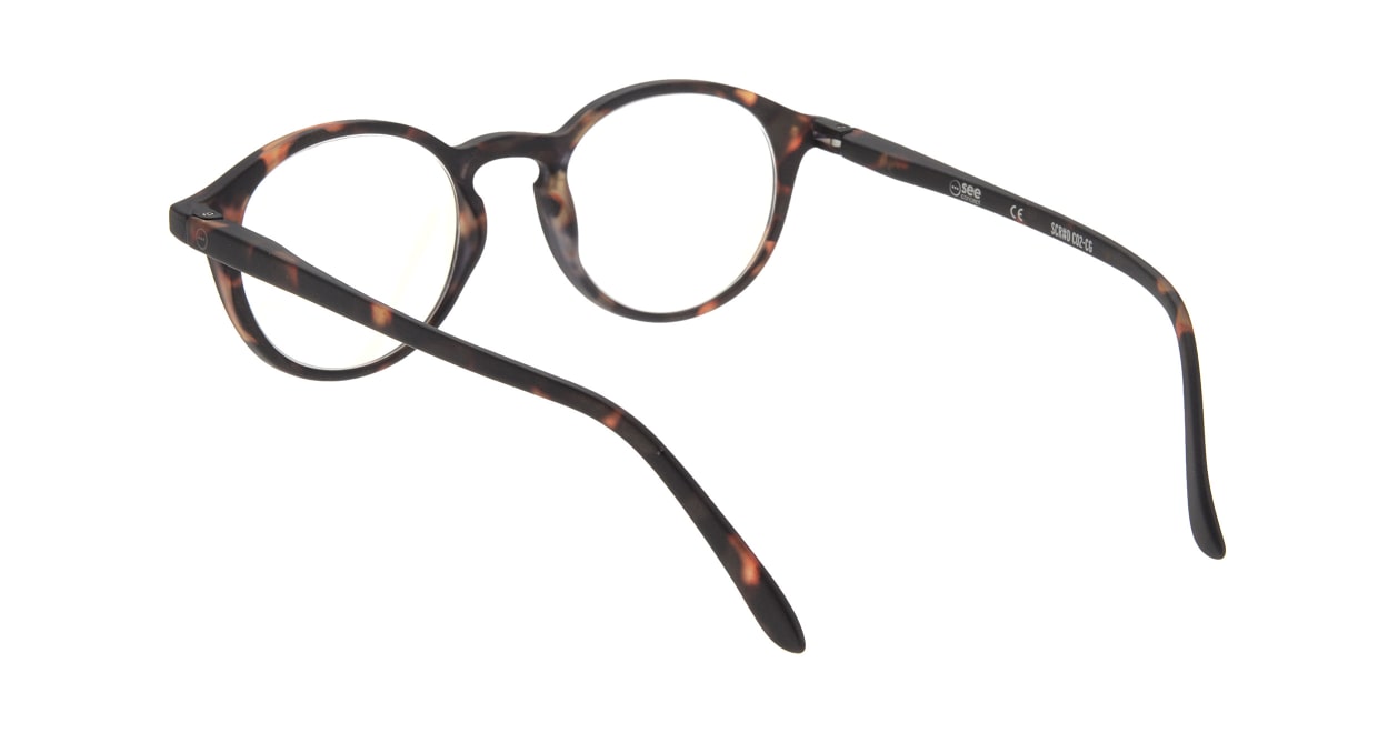 イジピジ リーディンググラス PC用 +2.5 #D TORTOISE [老眼鏡/ブルーライトカット/丸メガネ/べっ甲柄]  2