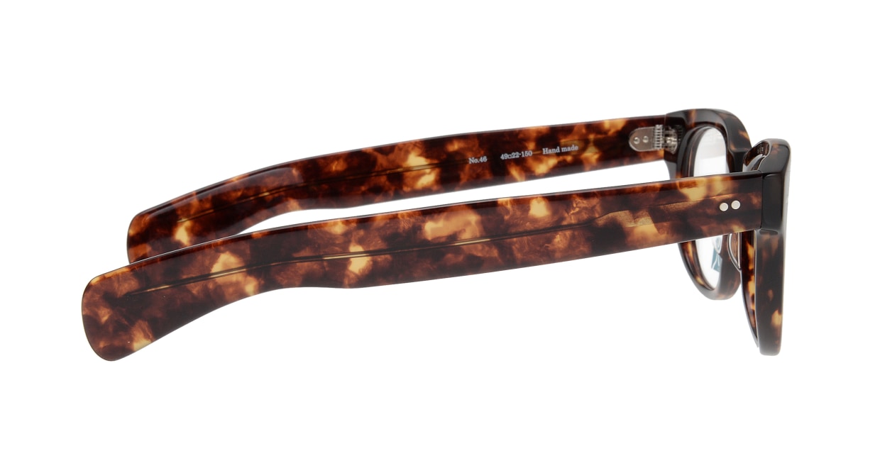 元 GEN-46-ﾌﾞﾗｳﾝﾃﾞﾐ-49 [鯖江産/ウェリントン/べっ甲柄]  1