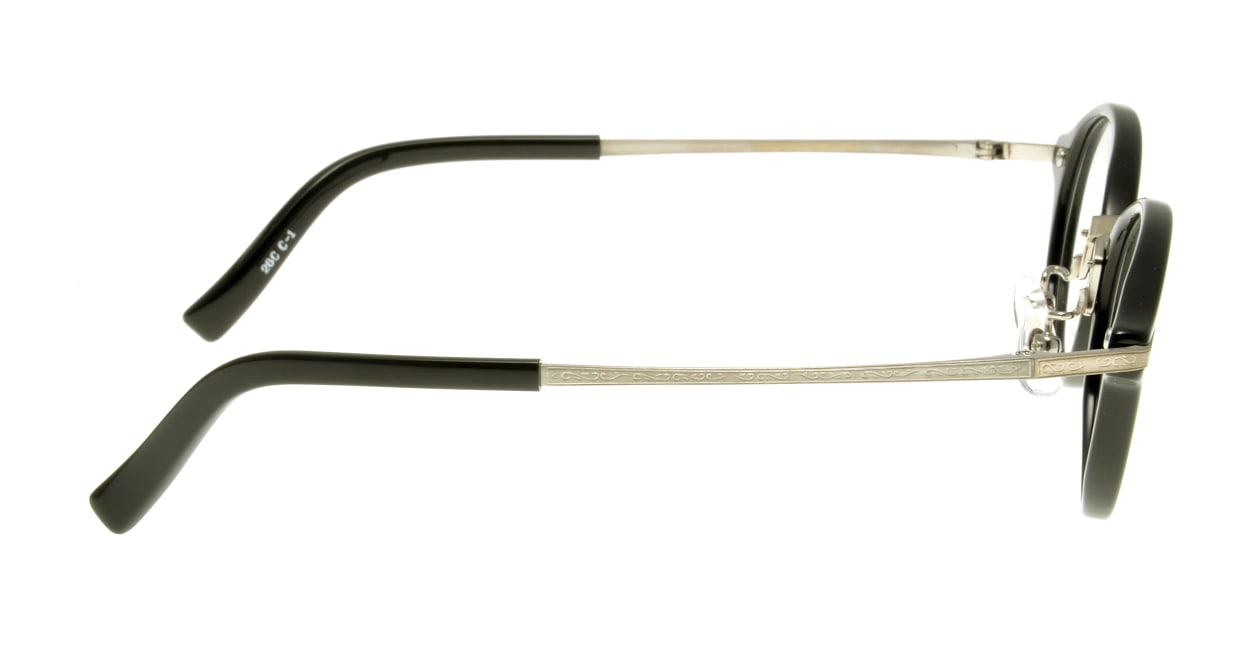 ハンドメイドアイテム H-5001-C-1-47 [黒縁/鯖江産/丸メガネ]  2