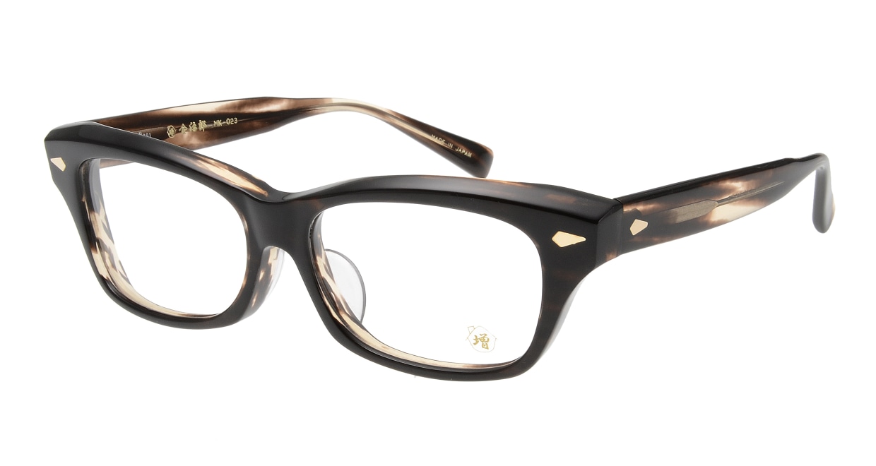 金治郎 MK-023-C-4-55 [鯖江産/ウェリントン/茶色] 