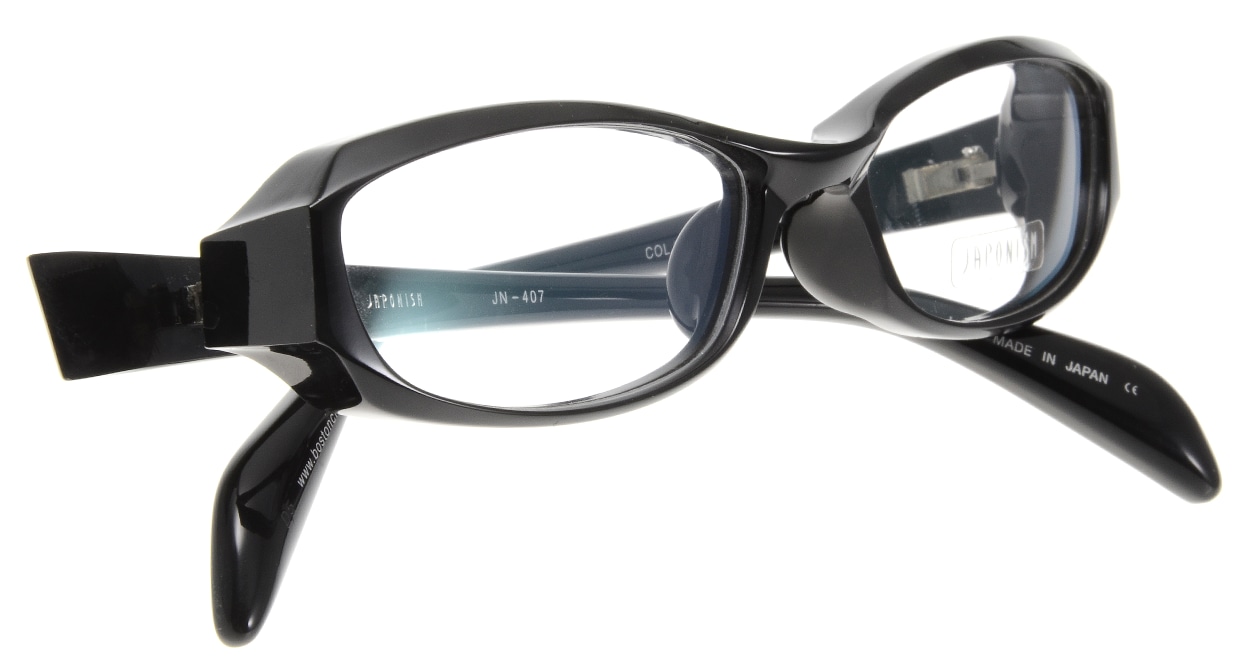 ジャポニスム JN-407-1-54 [黒縁/鯖江産/スクエア]  4