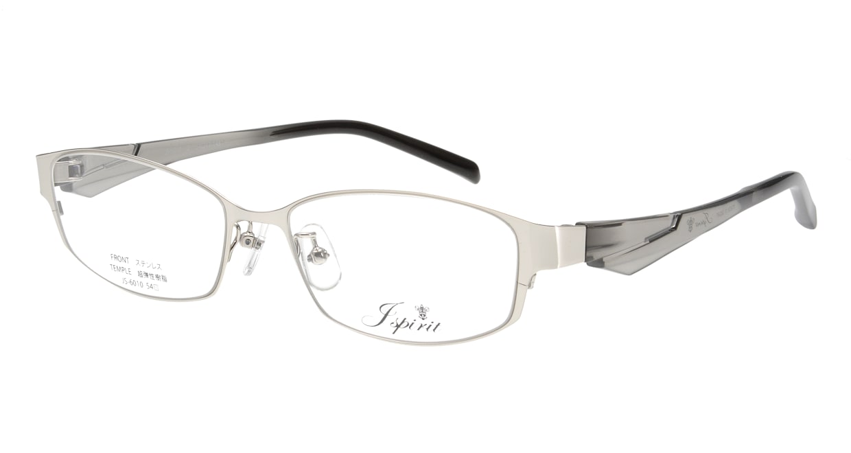 ジェイスピリット JS-6010-2-54 [メタル/鯖江産/スクエア/シルバー] 