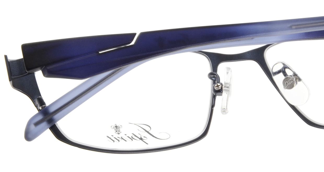 ジェイスピリット JS-6011-18-54 [メタル/鯖江産/スクエア/青]  4