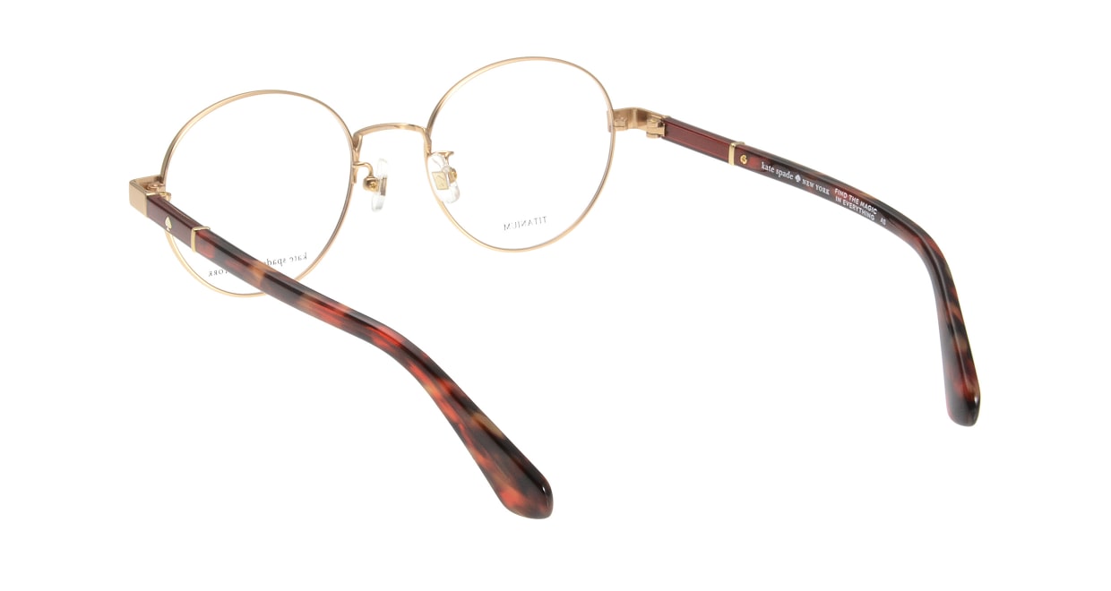 ケイトスペード JAELYNF-OUC [メタル/丸メガネ/赤]  2
