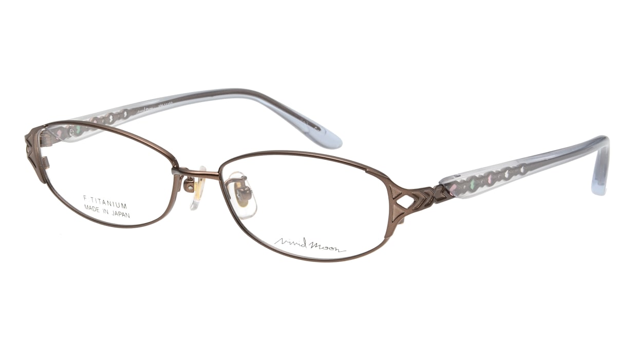 ヴィヴィッドムーンVM-11152-090-52 [メタル/鯖江産/オーバル/茶色] 