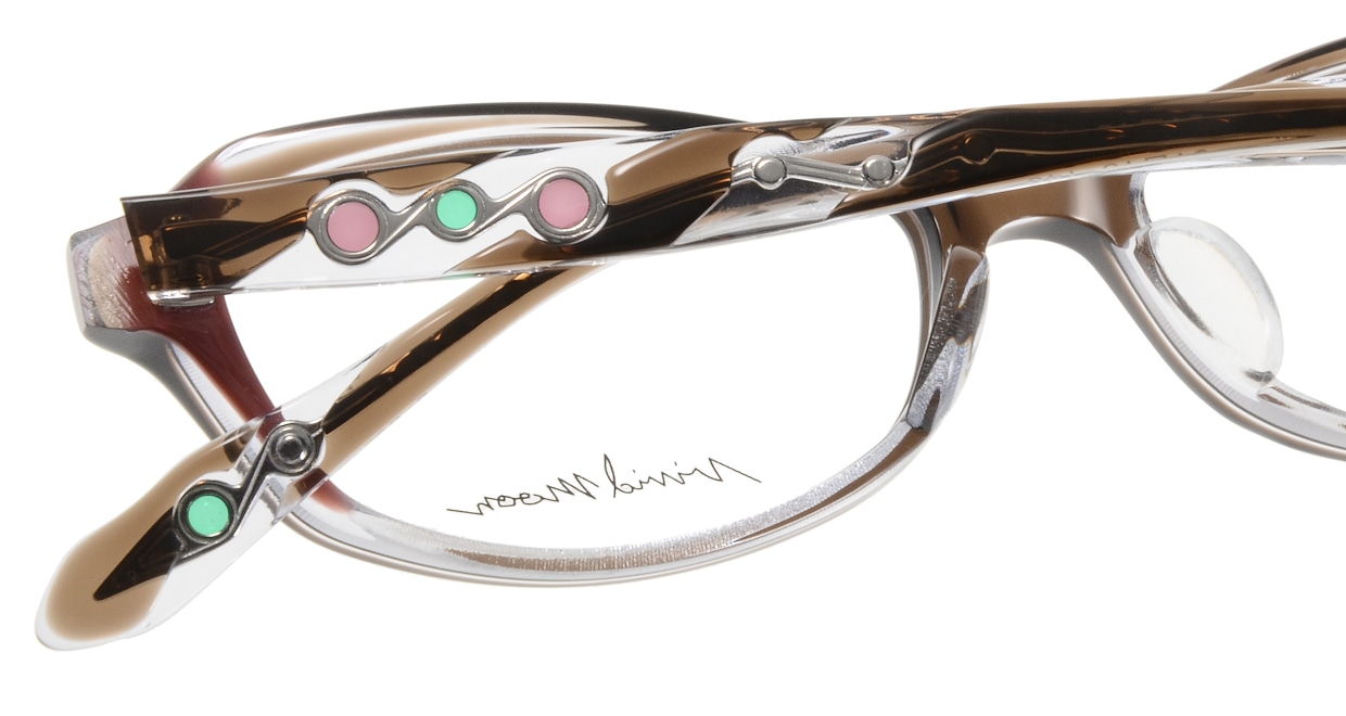 ヴィヴィッドムーンVM-11807-090-51 [鯖江産/スクエア/茶色]  4