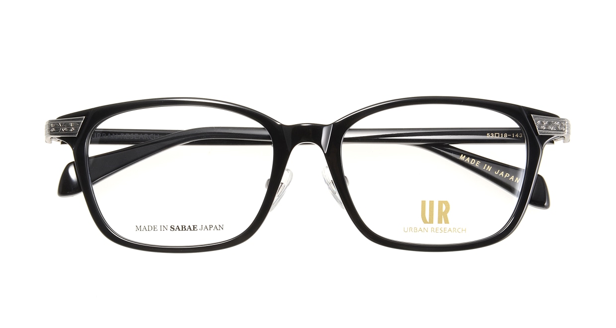 アーバンリサーチ URF-7001J-1 [黒縁/鯖江産/ウェリントン]  3