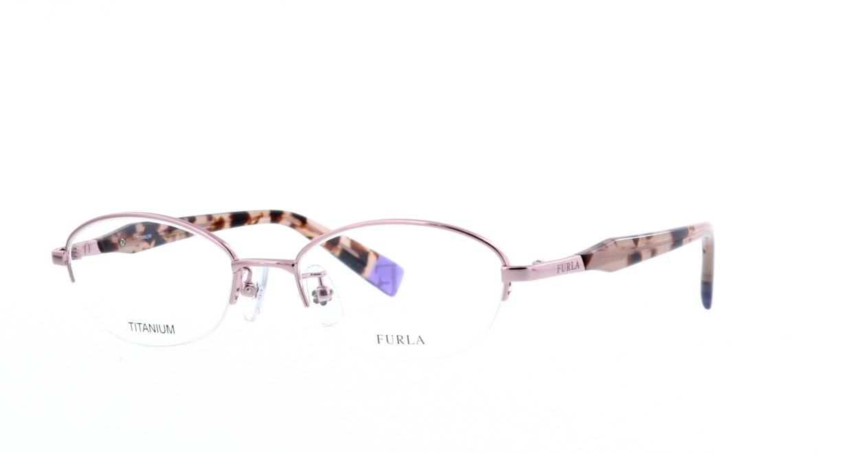フルラ VFU-172J-0SAW-50 [メタル/ハーフリム/オーバル/ピンク]  1