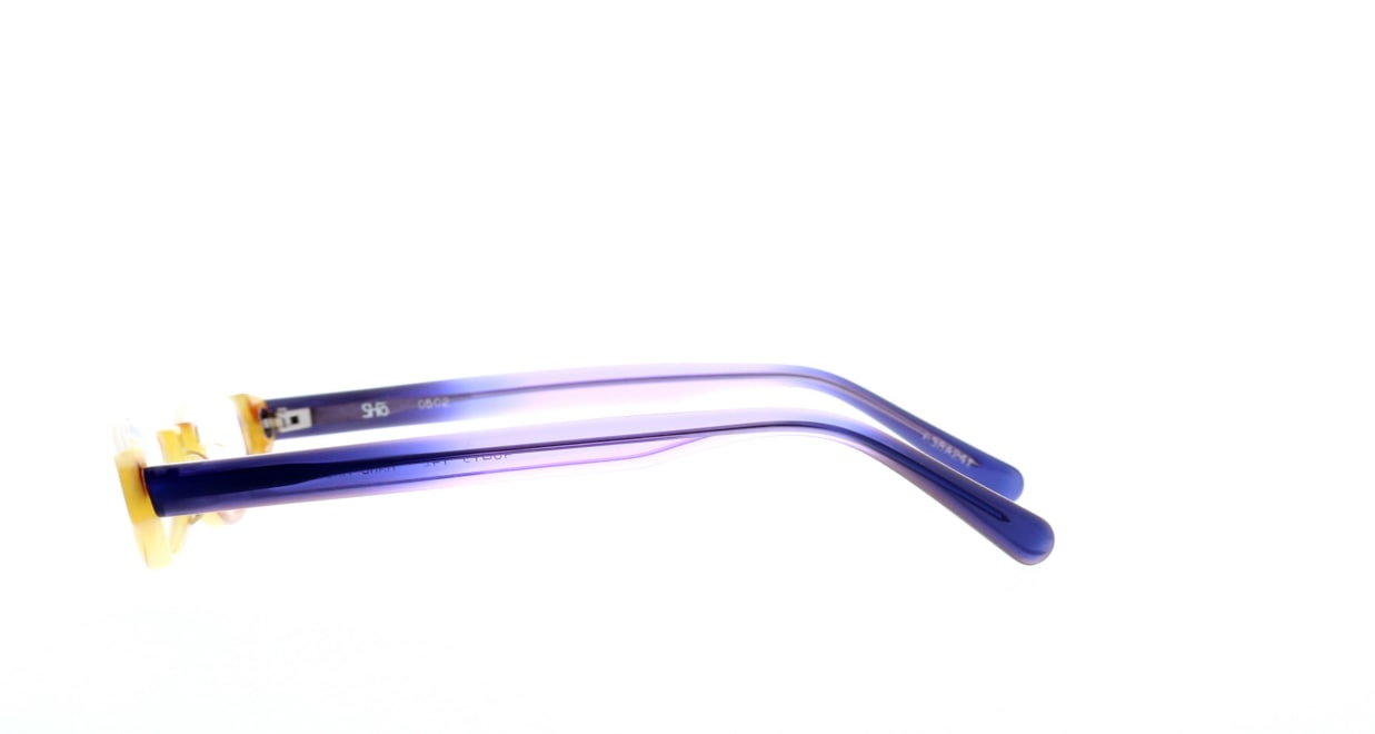 掌0502-638A24T-46 [鯖江産/アンダーリム/オーバル/黄色]  2