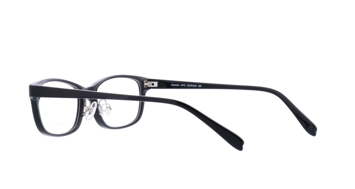 サバエオプト SOR-226-BK-52 [黒縁/鯖江産/スクエア]  3