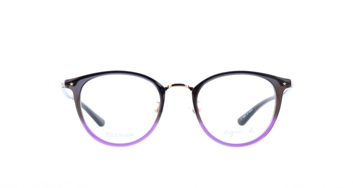 アニエスベー 50-9016-04 [黒縁/丸メガネ] 