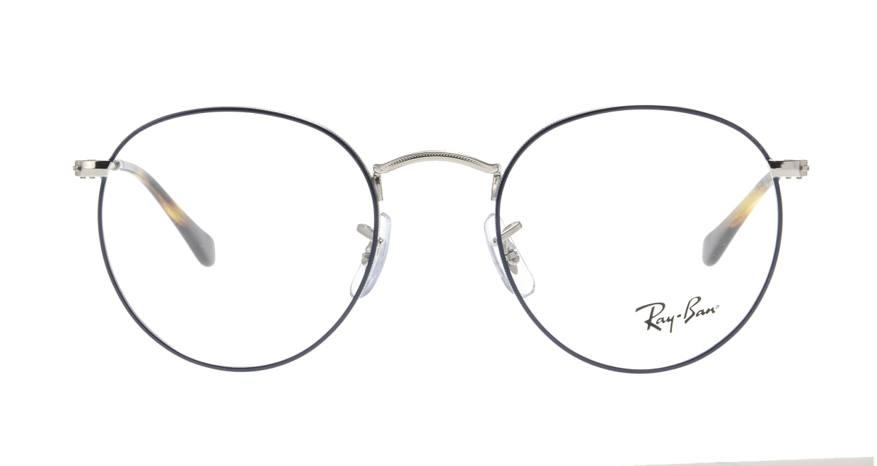 レイバン ROUND METAL RX3447V-2970-50 [メタル/丸メガネ/青] 