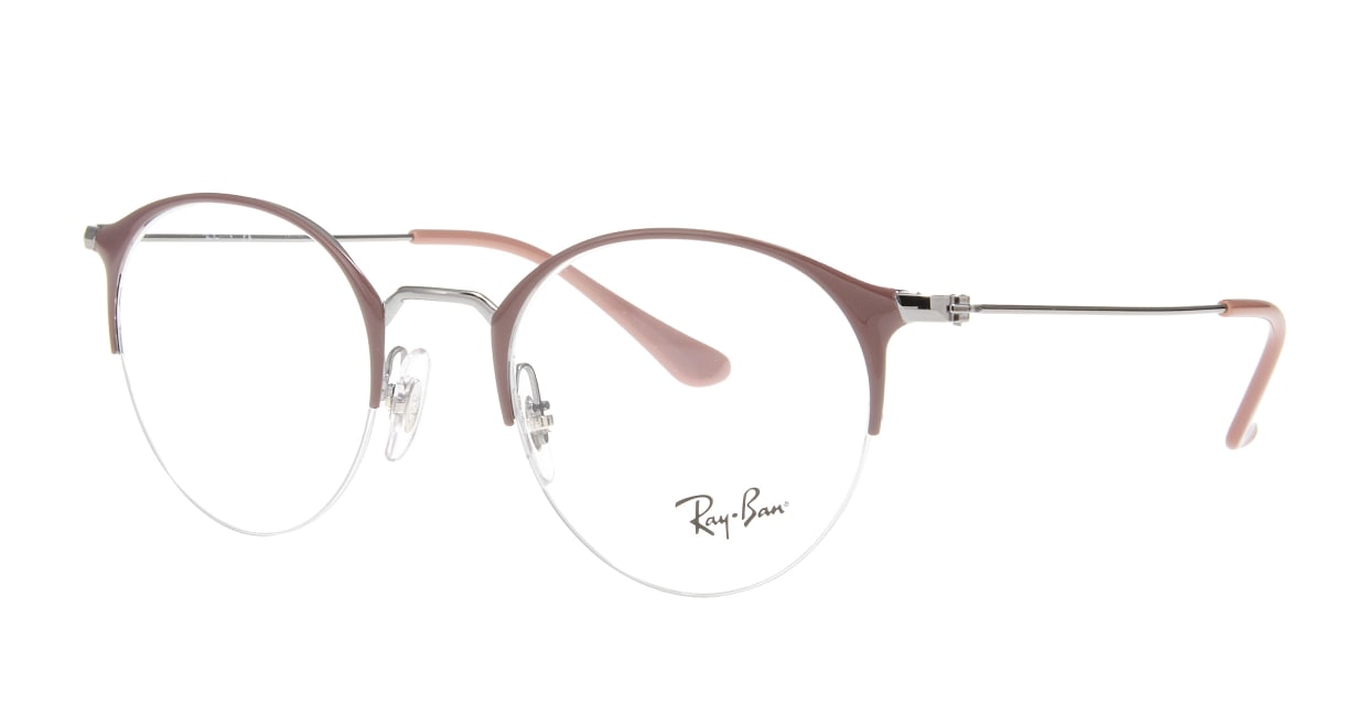 レイバン RX3578V-2907-48 [メタル/ハーフリム/丸メガネ/紫]  1
