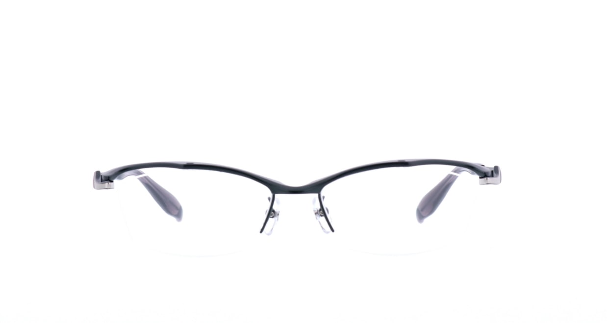 グロック GR1969-7-55 [メタル/鯖江産/ハーフリム/スクエア/グレー] 